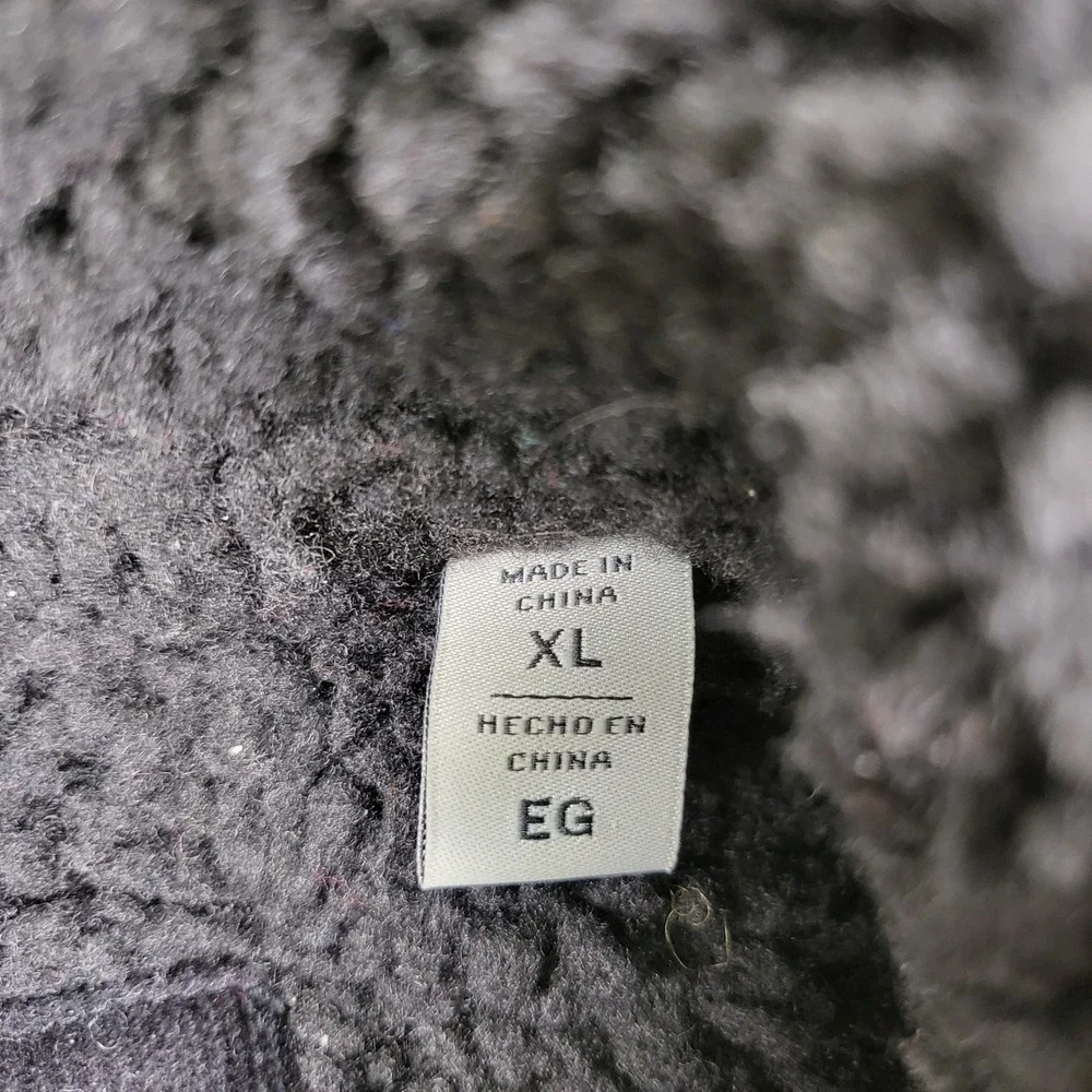 Levi's Men's Black Corduroy Sherpa Trucker Jacket XL Zip Snap LM8RC530 Warm Coat - Picture 3 of 11
